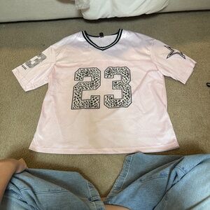 pink leopard jersey